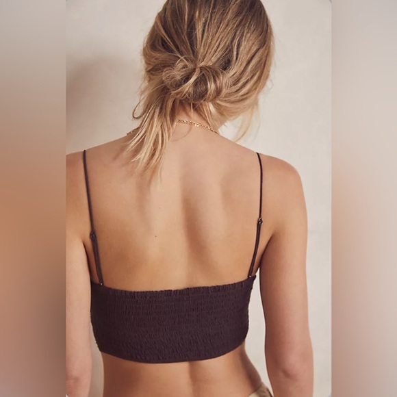 NWT Free People FP One Athena Scallop Lace Bralette in Black - Picture 7 of 12